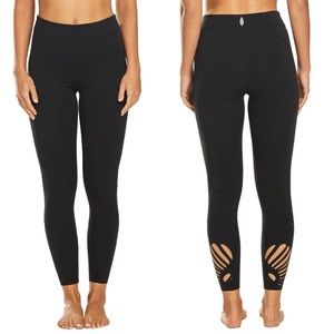 FREE PEOPLE X Fp Movement Over the Moon Yoga Leggings Sz S In Black